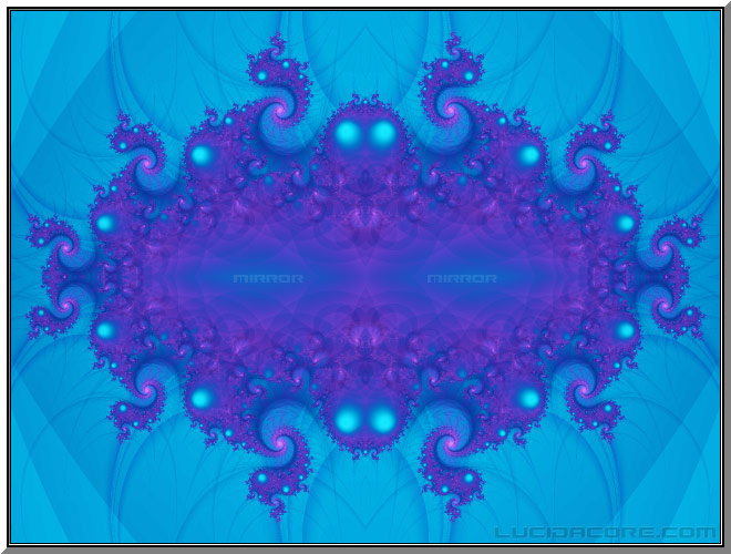 Mirror Mirror - 2005
'Mirror mirror on the wall...?'
(Snow White)
This is 'Elephants' mirrored.
Symmetrical Tile.
Tierazon.