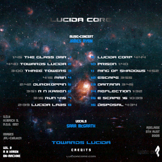 = Towards Lucida CD =
Inside Booklet - Songlist