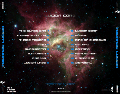 = Towards Lucida CD =
Back Cover - Track List